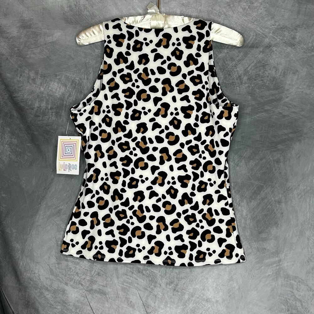 NEW Lularoe Tank Top W Med Leopard Print Scuba Fabric Athleisure Layer Piece - Picture 2 of 7